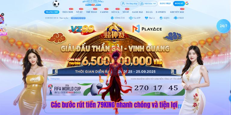 Các bước rút tiền 79KING nhanh chóng và tiện lợi