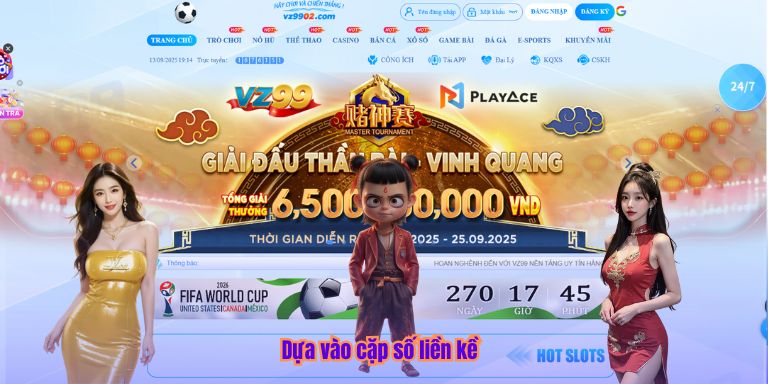 Dựa vào cặp số liền kề