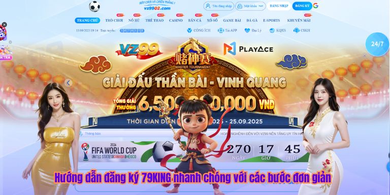 Hướng dẫn đăng ký 79KING nhanh chóng với các bước đơn giản