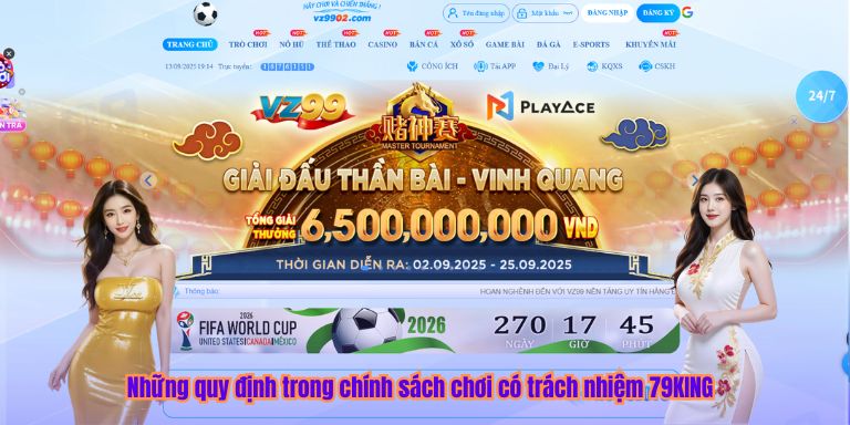 Những quy định trong chính sách chơi có trách nhiệm 79KING